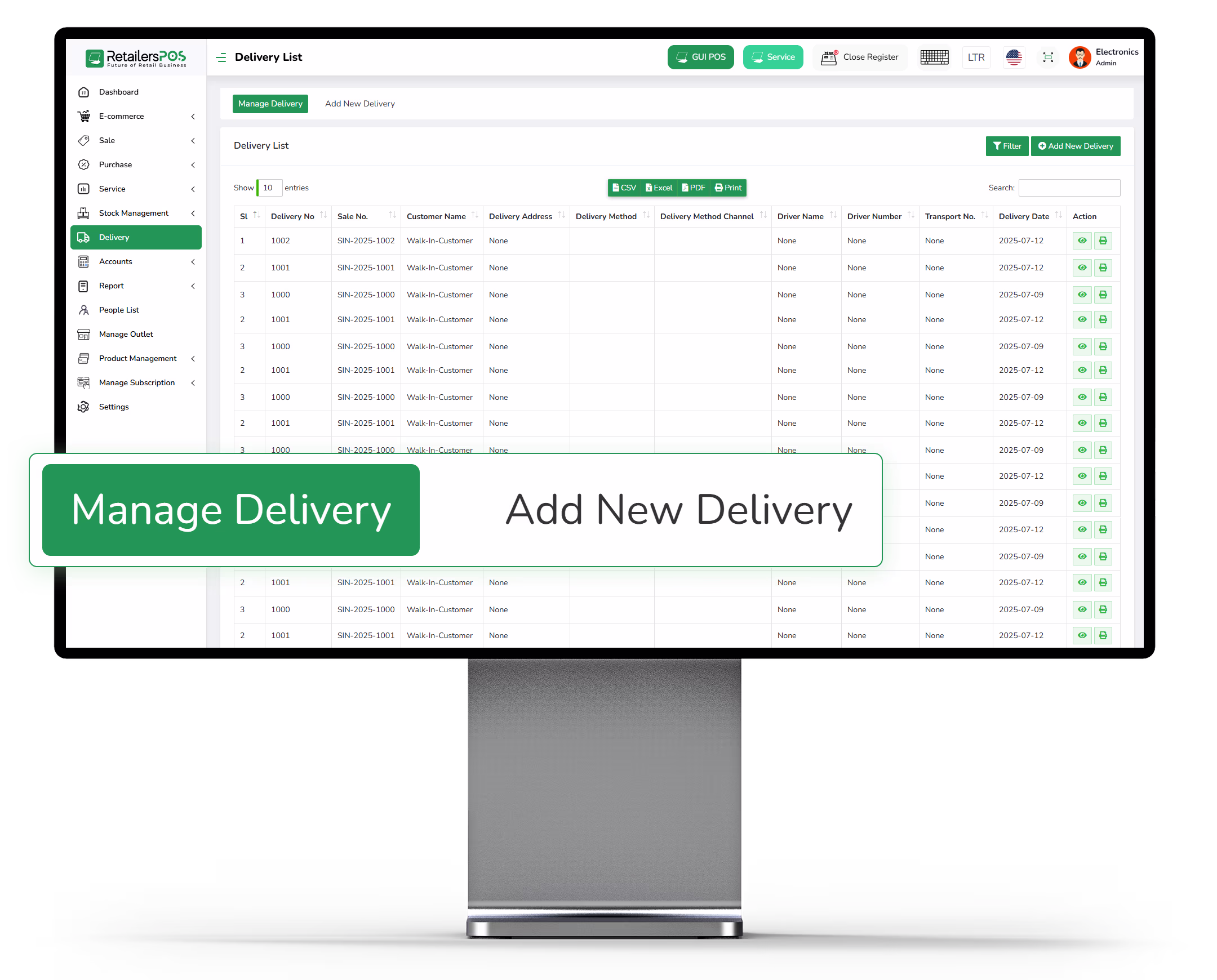 Delivery Management System